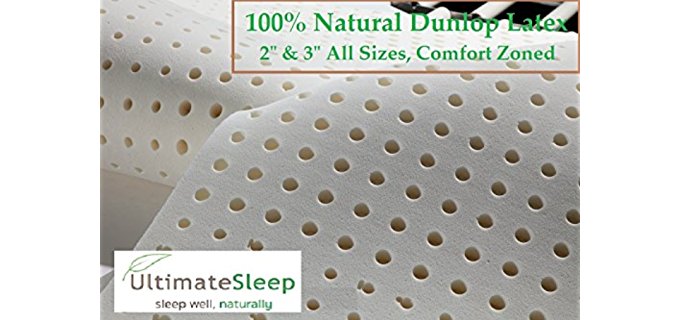 Ultimate Sleep Plush Latex Topper - Dream Easily Medium Density Latex Mattress Pad
