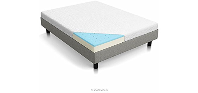 Lucid Gel Infused Foam Mattress - Memory Foam Kids Mattress with Cooling Gel