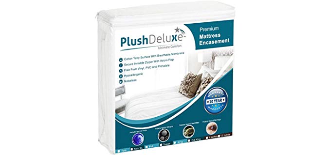 PlushDeluxe Premium - Bed Bug Resistant Mattress Protector