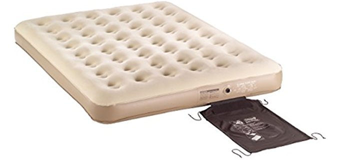 Coleman Flat Fold Air Mattress - Low Standing Inflatable Guests Quick Bed