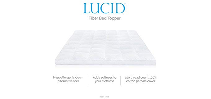 lucid mattress topper density