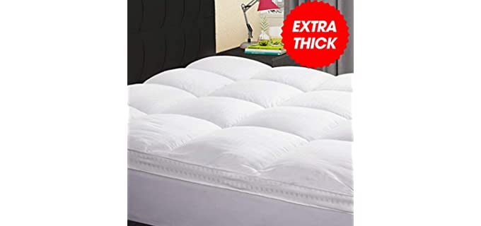 KARRISM Extra Thick - White Mattress Topper for Plus Size