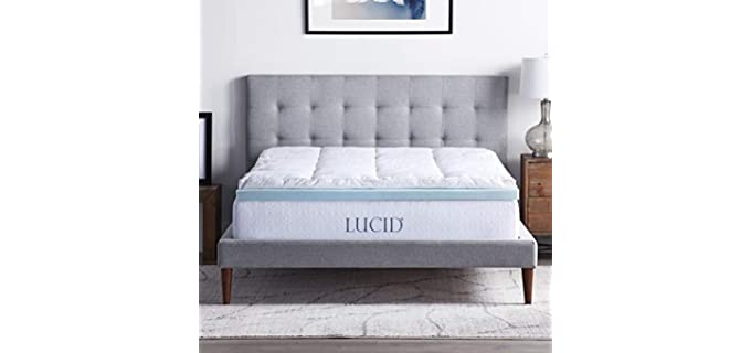 LUCID Gel Based - Cotton Mattress Toppers