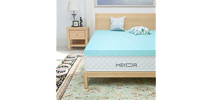 Mecor Refreshing - Memory Foam Mattress Topper For Side Sleepers