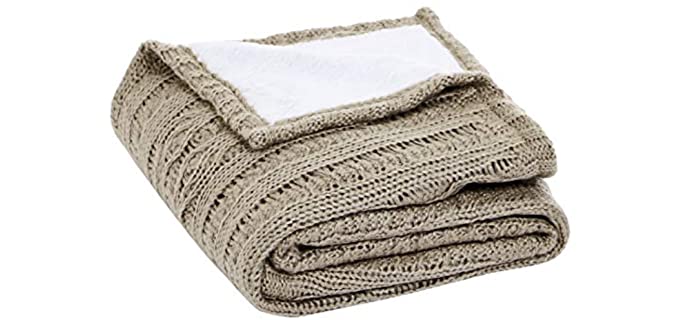 AmazonBasics Knitted - Best Throw Blankets