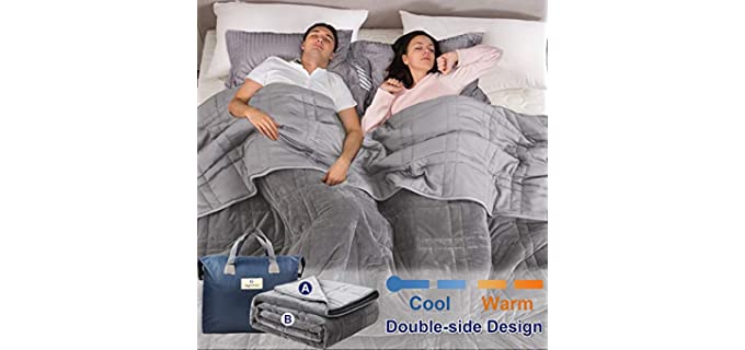 OMYSTYLE Double-Sided - Weighted Blanket