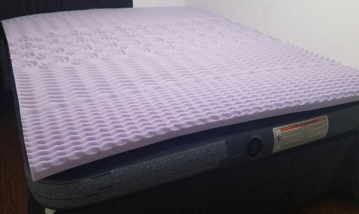 Confirming how supportive and relieve pressure the egg crate mattress topper