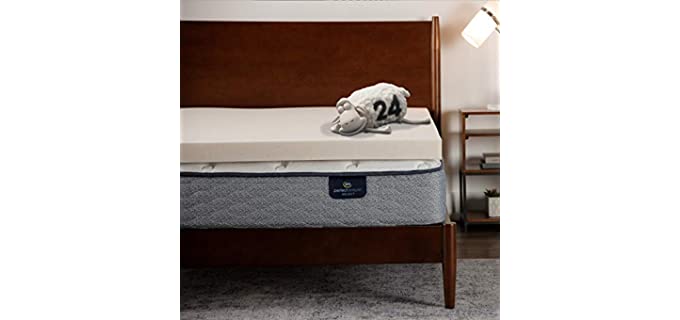 amazon serta mattress topper cover