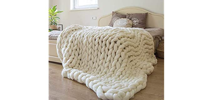 ERLYEEN Plush Merino - Knitted Blanket