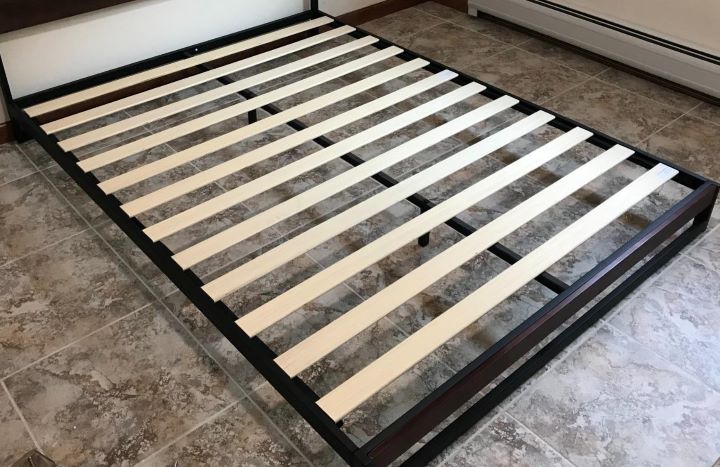 Having the ready-to-use wooden bed slats from AmazonBasics