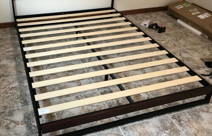 Assembling the durable wooden bed slats