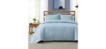 Bedsure Queen - Blue Polyester Bedspread