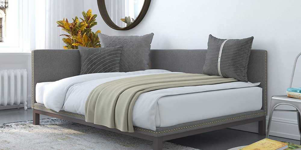daybed with full size mattress and storage