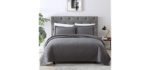EXQ Home Full & Queen - Grey Luxury Bedspreads