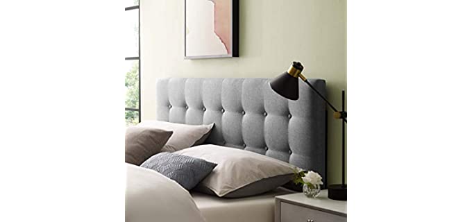 Modway King - Linen Tufeted Upholstered Headboard