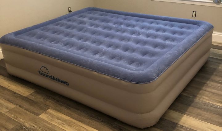 Confirming how comfortable the air mattress for guests