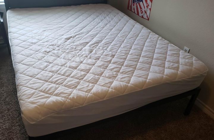 Having the smooth hypoallergenic mattress topper from AmazonBasics