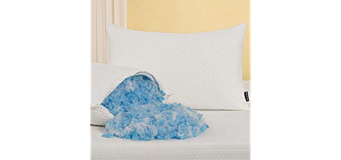 Iyee Standard - Soft Shredded Memory Foam Pillow