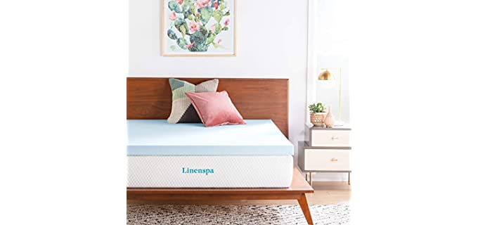 LinenSpa 3 Inch - Plush Gel Bed Topper