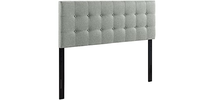 Modway Queen - Linen Tufeted Upholstered Headboard