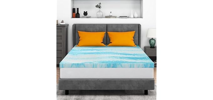 IULULU CertiPUR - Pressure Relief Mattress Foam Topper