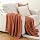 BATTILO HOME Rust Orange Throw Blanket for Couch, 60
