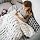 BBPM Chunky Knit Blanket Merino Wool Throw Blanket Arm Knit Blanket Knitted Blanket from Chunky Yarn Handmade Home Decorate,White,100x150cm/39x59in