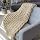 BBPM Chunky Knit Throw Blanket 100% Hand Made Large Merino Wool Loop Yarn Soft Fluffy Throws for Couch Sofa Bed Big Crochet Cozy Heavy Thick Cable Woven Blanket,Beige,100x150cm/39x59in