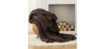 Battilo Chunky Knit Throw Blanket for Couch, 50