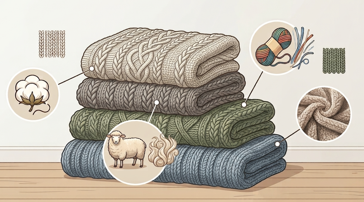 Best Materials for Knitted Blankets