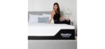 COOL GEL 12 Inch Queen Mattress, Cooling Gel Memory Foam Mattress in a Box, Medium Firm Support & Pressure Relief, Fiberglass Free, CertiPUR-US Certified