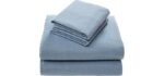 Comfort Spaces 100% Cotton Flannel Sheets Queen Size, Ultra Soft, 4 Pcs