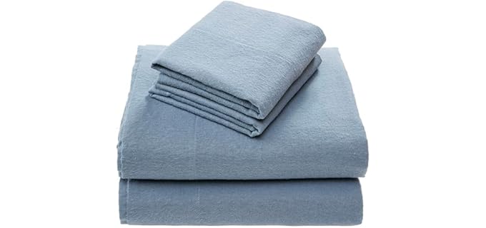 Comfort Spaces 100% Cotton Flannel Sheets Queen Size, Ultra Soft, 4 Pcs