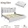 CypBed King Bed Frame with 4 Storage Drawers and Headboard,Charging Station