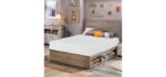 FDW | 8 Inch Twin Mattress | Medium Firm | Gel Memory Foam | White