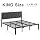 Fluest King Bed Frame with Headboard Linen Upholstered Bed Frame Platform,All Metal Slats Support Platform Bed Frame with Storage Space,Easy Assembly,Noise Free,No Box Spring Needed,Grey