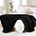 L'AGRATY Chunky Knit Throw Blanket for Couch, 72'' x 84'' Knit Throw, Black