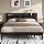 LIKIMIO King Bed Frame with Storage Headboard and Charging Station