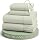 Lane Linen Queen Sheet Set 100% Organic Cotton Percale Cooling - Mineral
