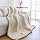 Larexius Chunky Knit Throw Blanket for Couch，60X80 Inches Cream