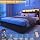 Lifezone Queen Bed Frame with 2-Tier Storage Headboard, Metal Platform Bed Frame with 4 Storage Drawers, Built in Charging Station & LED, Noise-Free/Metal Support/No Box Spring Needed, Coffee Brown