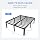 MAF 18 Inch King Bed Frame with Round Corner Legs Mattress Slide Stopper