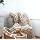 MLMGUO Knitted Chunky Blanket Throw, Handmade for Sofa, Bed or Gift (Camel, 40