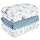 Muslin Swaddle Blankets for Newborn, 3 Pack Breathable Soft Receiving Blanket, Large 38 x 40 inches Swaddle Wrap Burping Clothes Diapers, Essentials Infant Shower Items, Toddler Gift (Blue Dinosaur)