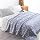 NTBAY Twin 3 Layer Muslin Cotton Blanket, 68 x 92, Blue Stars