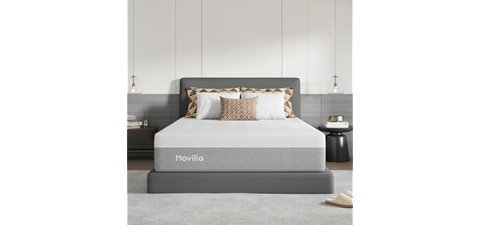 Novilla Bliss Mattress Queen Size, 14 Inch Gel Queen Memory Foam Mattress