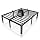 ROIL 14 Inch Queen Bed Frame with Rounded Corner & 4 Mattress Baffles