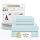 SUPREME ELEGANCE King Sheets, Organic Cotton Sheets, Soft & Cozy, Pale Aqua
