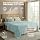 SUPREME ELEGANCE King Sheets, Organic Cotton Sheets, Soft & Cozy, Pale Aqua