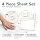 TEXAS LINEN CO. 100% Organic Cotton Percale Sheets Queen Size - 4 PC Ivory Organic Sheets Queen Set, Soft, Crisp & Cooling, Fully Elasticized 16